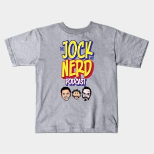 Jock and Nerd Podcast Logo Vertical Kids T-Shirt